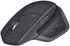 Logitech MX Master 2S Wireless Mouse, Multi-Device, Bluetooth or 2.4GHz Wireless with USB Unifying Receiver, 4000 DPI Any Surface Tracking, 7 Buttons, Fast Rechargeable, Laptop/PC/Mac/iPad OS - Black