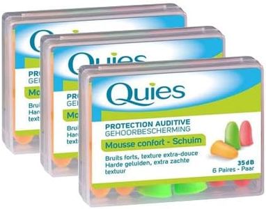 Quies - Protection Auditive en Mousse - Lot de 3 x 6 Paires by QuiesÂ