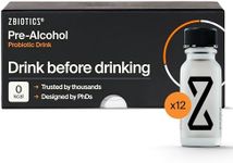 ZBiotics Pre-Alcohol — Feel Better After Drinking, Wake Up Refreshed, Science-Backed, Patented Probiotic for Easier Mornings, Travel-Friendly, 12-Pack of 0.5 Fl Oz Bottles