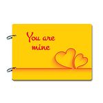 100yellow® Your are mine | Love Photo Albums Gift Friend - Thoughtful scrapbook Present| 40 A4 pages | Size : 21 cm x 29.5 cm |Yellow