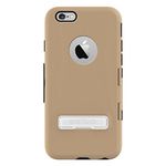 Seidio CAPSA TouchView Case with Metal Kickstand for Apple iPhone 6 - Retail Packaging - Gold