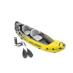 Intex Explorer K2 Kayak, 2-Person Inflatable Kayak Set with Aluminum Oars and Air Pump