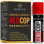 NEWISH Pepper Spray for self Defence Small Pocket Size - Reliable and Effective Self-Defense 50 Time Spray