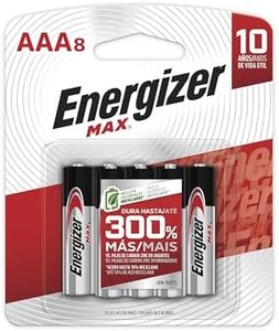Energizer Max AAA Alkaline Batteries - Pack of 8