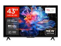 TCL 43V6C-UK 43" 4K Ultra HD, HDR TV, Smart TV Powered by Google TV (Dolby Audio, Voice Control, compatible with Google assistant, Chromecast built-in, 2025 New Model)