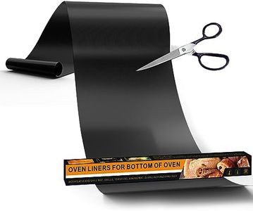 UBeesize 75inch roll Large Oven Liners for Bottom of Oven BPA and PFOA Free,Thick Heavy Duty Non Stick Teflon Oven Mats for Electric, Gas, Toaster，Convection, Microwave Ovens and Grills