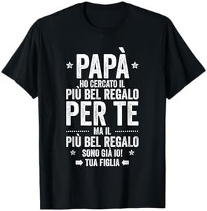 Migliore Papa Da Figlia Fratelli Divertente Papa Maglietta