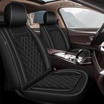 JIAMAOXIN Mustang Mach-E Seat Covers, 2 Front Faux Leather Car Seat Covers for 2021-2023 Ford Mustang Mach-E (Black)