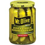 Mt. Olive Zesty Garlic Kosher Dill Spears 710mL (Pack of 2)