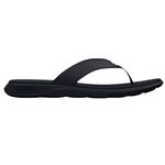 Under Armour Men's Ignite 7 Flip Flop, (001) Black/Black/White, 10