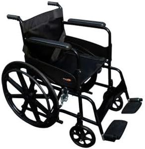 Foladable Manual Wheelchair((Mag Wheel)) Black