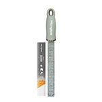 Premium Classic Zester- Sage Green | Lemon Zester Tool, Hard Cheese & Vegetable Grater | for Citrus, Parmesan Cheese, Garlic, Ginger, Nutmeg | Fine Stainless Steel Blade, Made in USA