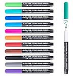 maxtek Dry Erase Markers Ultra Fine Tip, 0.7mm, Low Odor, Extra Fine Point Dry Erase Markers for Planning Whiteboard, Calendar Boards, 12 Count Assorted Colors Whiteboard Markers for Kids