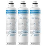 3 Pack for Bosch Fridge Water Filter BORPLFTR55 11032531 BORPLFTR50 Replacement, Compatible with Bosch Refrigerator Water Filter REPLFLTR55 RA450022 11050659 12033030 B36CL80SNS(3 Count (Pack of 1))