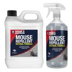 Spear & Jackson Mouse Repellent 500 ml Spray and 2.5L Refill, Peppermint Scent, Natural Ingredients