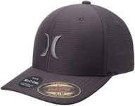 Hurley Men's Baseball Cap – Lightweight Curved Bill H2O Dri Fitted Caps for Men, Size Large-X-Large, Stone