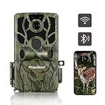 usogood Wildlife Camera WiFi 4K 48MP 30FPS Bluetooth with Night Vision Motion Activated, IP66 Waterproof Trail Camera with 120° Motion Detection Sensor for Outdoor Garden Wildlife Monitoring, Hunting