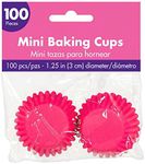 Mini Cupcake Cases Bright Pink