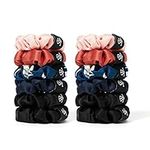 LILYSILK Silk Hair Scrunchies for Frizz & Breakage Prevention 100% Mulberry Silk Elastic Hair Ties No Damage Silk Ponytail Holders (Minnie,12PC)