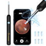 VITCOCO Ear Wax Removal 1920 FHD Wireless Camera with 6 LED Lights Visual Cleaner, 3.9mm Scope Otoscope Spoons, Earwax Remover Tool for iPhone, iPad & Android Smart Phones