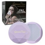 GERMANTIQUE Crystal Hair Eraser,Upgraded Crystal Hair Remover Diamond,Painless and Effective Nano Glass Hair Removal Stone and Skin Exfoliation,Natural Epilator for Women and Men(Pastel Lilac)