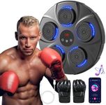 Yucate Music Boxing Machine with Boxing Gloves, Bluetooth Wall Mounted Boxing Game, Intelligent Punching Target, Workout Equipment