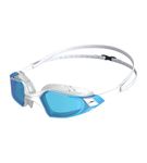 Speedo Unisex Adult Aquapulse Pro Tint-Lens Swim Goggles - White & Blue