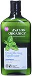 Avalon Organics Shampoo, Strengthening Peppermint, 11 Fluid Ounce