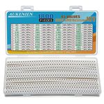 AUKENIEN 0805 SMD Resistor Kit 45 Values 1800pcs 0R to 10M Ohm 1/8W SMT Chip Resistors Assortment with ± 5% Tolerance