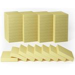 36 Pads Mini Sticky Notes 1.5 * 2 inches, Small self-Stick Notes for Post,80 Sheets/Pad,Basic Yellow for Little Reminders in Offices,Schools and Home