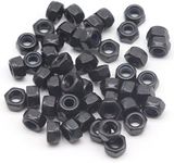 binifiMux 50Pcs Black M4 X 0.7MM Nylon Lock Nuts Inserted Hex Self Clinching Lock Nuts