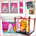 Khamasi Hand Casting Kit | 3D Couple Casting Kit, Hand Mould Kit 3D Moulding Powder, Clay Hand Foot, Gift for Couple, Parents, Husband on Anniversary