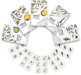 AROMA STICKERS®- (All Scents, Pack of 5) - 100% Natural Essential Oil Stickers for Face Mask & Pillow (12 Stickers/pc) -Pure Essential Oil Scented Patch/Personal Aroma/Relaxing/Refreshing