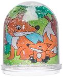 Baker Ross AR618 Woodland Animal Colour-in Snow Globes Value Pack — Creative Art and Craft Supplies for Kids to Make, Personalise and Decorate (Pack of 4), Assorted