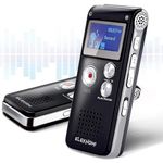 32GB Digital Voice Recorder - Voice Activated Recorder with Playback Upgraded Portable Tape Recorder for Lectures, Meetings, Interviews, Audio Recorder Dictaphone USB, MP3, Password