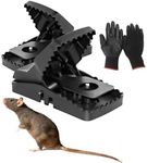 XXL 21cm Rat Traps - 2 Pack Large Heavy Duty Reusable, Rodent Vermin solution, UK Seller, by Mamax