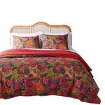 Greenland Home 2-Piece Jewel Quilt Set, Twin, Multicolor