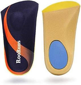 Orthotic Inserts 3/4 Length, Plantar Fasciitis Insoles with Metatarsal Pads Heel Cushion for Men and Women, High Arch Support Shoe Inserts for Flat Feet, Overpronation, Walking Running, M