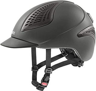uvex Exxential II LED - Lightweight Riding Helmet for Men and Women - built-in LED Lights - Individual Fit - Anthracite Matt - 57-59 cm