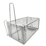 Fish Scale Humane Mouse Trap, Rat Cage Trap Suitable for Capturing Mice or Hamsters Alive, Friendly Small Animal Humane Live Cage Rat - 11.2'' X 5.5'' X 5''