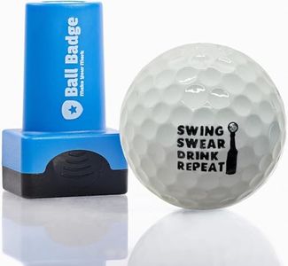 HODL 21 Ball Badge - Golf Ball Stamp, Self-Inking Golf Ball Stamper (The Dirty Series), Golf Ball Marker, Reusable Golf Ball Marking Tool to Identify Golf Balls (Swing Swear Drink Repeat)