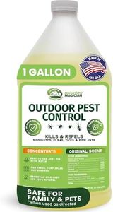 Mosquito Magician Liquid Concentrate – Kills Mosquitoes, Fleas & Fire Ants, Repels and Prevents Ticks – Essential Oil Yard Treatment Spray – for Sprayers, Foggers & Misting Systems – 1 Gal, Original