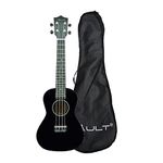 Vault UK-003 Concert Colourful Ukulele 23 inch With Gig Bag - Black