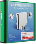 Staples Better Binder, 2-Inch, Green