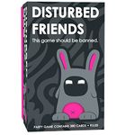 Disturbed Friends | A Party Game to Play with friends | This game should be banned! | Ideal for up to 4 Players | Fun Adult Game,Black and Pink