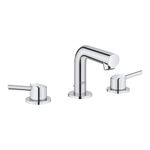 GROHE 20572001 Concetto 8-Inch Widespread 2-Handle Bathroom Faucet, Size Small, Brass, Starlight Chrome