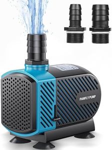 Pawfly 800 GPH Aquarium Submersible Water Pump (3000L/H, 45W) Ultra Quiet Water Fountain Pump with 8.2 ft. Lift Height Adjustable Water Pump for Fish Tanks Ponds Gardens Waterfalls Statuary and Sumps