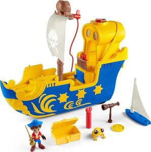 Fisher-Price Nickelodeon Santiago of The Seas Lights & Sounds El Bravo Pirate Ship Interactive playset with Character Figure, Pretend Play Ages 3 & up