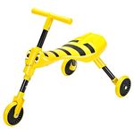 Scuttlebug 3-Wheel Foldable Ride-On Tricycle for 1+ Year Old Boys and Girls, Bumblebee Trike, Antennae Handlebar, Develop Your Toddler’s Balance and Motor Skills, Fun with No Surface Scratches, Yellow