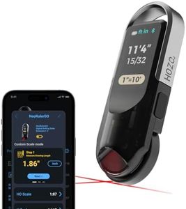 HOZO NeoRulerGO Digital Tape Measure with Laser, Rechargeable Smart Long Distance Rolling Measuring Tool for Flat Curved Diameter Odd Shapes, Bluetooth App, Pocket Size Cool Gadgets Gift for Men,Dad